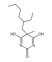 5-(2-Ethylhexyl)-5-methylbarbituric acid structure