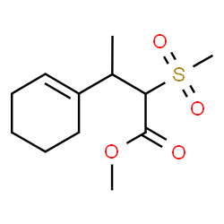 β-Methyl-α-(methylsulfonyl)-1-cyclohexene-1-propionic acid methyl ester Structure