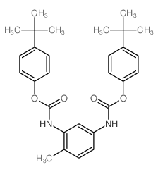 (4-tert-butylphenyl) N-[2-methyl-5-[(4-tert-butylphenoxy)carbonylamino]phenyl]carbamate结构式