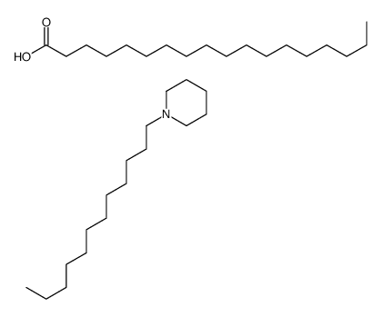 stearic acid, compound with 1-dodecylpiperidine (1:1) Structure