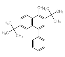4-phenyl-2,6-ditert-butyl-naphthalen-1-ol Structure