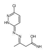 (3E)-3-[(6-chloropyridazin-3-yl)hydrazinylidene]butanamide Structure