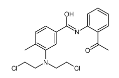 2'-Acetyl-3-[bis(2-chloroethyl)amino]-4-methylbenzanilide structure