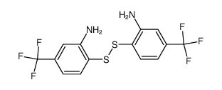 6,6'-disulfanediylbis(3-trifluoromethyl)aniline Structure