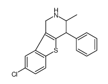 8-chloro-3-methyl-4-phenyl-1,2,3,4-tetrahydro-[1]benzothiolo[3,2-c]pyridine结构式