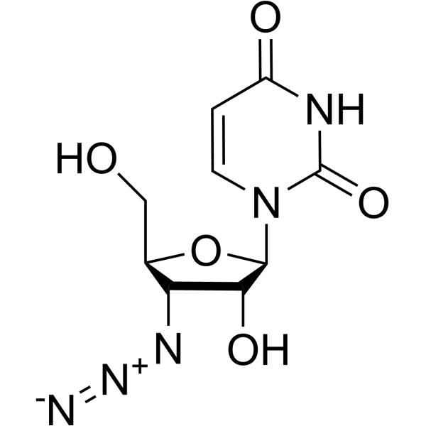 3’-Azido-3’-deoxyuridine Structure