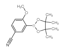 4-methoxy-3-(4,4,5,5-tetramethyl-1,3,2-dioxaborolan-2-yl)benzonitrile Structure