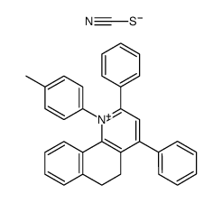 2,4-diphenyl-1-(p-tolyl)-5,6-dihydrobenzo[h]quinolin-1-ium thiocyanate Structure