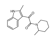 1-(2-methyl-1H-indol-3-yl)-2-(2-methylpiperidin-1-yl)ethane-1,2-dione Structure