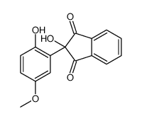 2-hydroxy-2-(2-hydroxy-5-methoxyphenyl)-1H-Indene-1,3(2H)-dione结构式