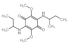 2,5-bis(butan-2-ylamino)-3,6-dimethoxy-cyclohexa-2,5-diene-1,4-dione Structure