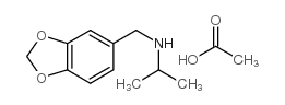 1,3-Benzodioxole-5-methanamine, N-(1-methylethyl)-, acetate (salt)结构式