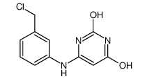 6-[3-(chloromethyl)anilino]-1H-pyrimidine-2,4-dione结构式