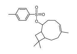 (4,11,11-trimethyl-8-bicyclo[7.2.0]undec-4-enyl) 4-methylbenzenesulfonate结构式