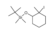 tert-butyl((2-iodo-2-methylcyclohexyl)oxy)dimethylsilane Structure