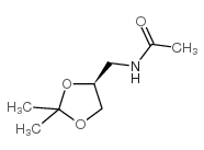 (S)-N-(2,2-二甲基-1[1,3]二氧杂烷-4-甲基)乙酰胺结构式