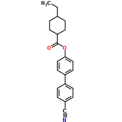 4'-Cyano-4-biphenylyl 4-ethylcyclohexanecarboxylate结构式