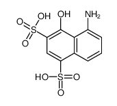 5-amino-4-hydroxynaphthalene-1,3-disulfonic acid结构式