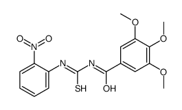 3,4,5-trimethoxy-N-[(2-nitrophenyl)carbamothioyl]benzamide Structure