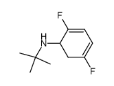N-(tert-butyl)-2,5-difluorocyclohexa-2,4-dien-1-amine结构式