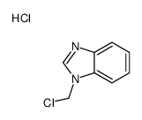 3-(chloromethyl)-1H-benzimidazol-3-ium,chloride Structure