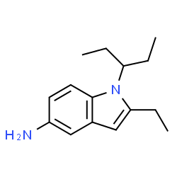 1H-Indol-5-amine,2-ethyl-1-(1-ethylpropyl)-(9CI) Structure