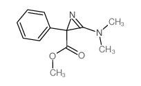 methyl 3-dimethylamino-2-phenyl-azirine-2-carboxylate结构式