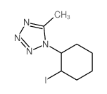 1H-Tetrazole,1-(2-iodocyclohexyl)-5-methyl-, trans- (8CI) Structure