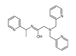 2-[bis(pyridin-2-ylmethyl)amino]-N-(1-pyridin-2-ylethyl)acetamide Structure
