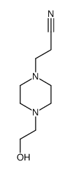 1-Piperazinepropanenitrile,4-(2-hydroxyethyl)-(9CI) structure