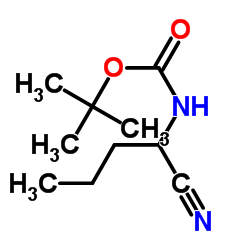 Carbamic acid, (1-cyanobutyl)-, 1,1-dimethylethyl ester (9CI)结构式