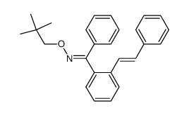 o-styrylbenzophenone O-(2,2-dimethylpropyl)oxime Structure