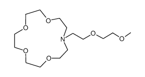 13-(3,6-Dioxaheptyl)-1,4,7,10-tetraoxa-13-azacyclopentadecan结构式