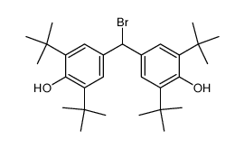 bromo-bis-(3,5-di-tert-butyl-4-hydroxy-phenyl)-methane Structure