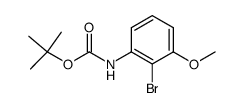 (2-bromo-3-methoxyphenyl)carbamic acid tert-butyl ester结构式