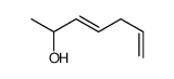 hepta-3,6-dien-2-ol Structure