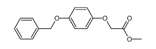 (4-benzyloxyphenoxy)acetic acid methyl ester Structure