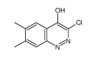 4-Cinnolinol,3-chloro-6,7-dimethyl-结构式