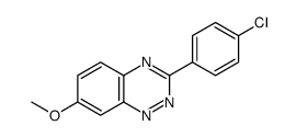 3-(4-chlorophenyl)-7-methoxy-1,2,4-benzotriazine结构式