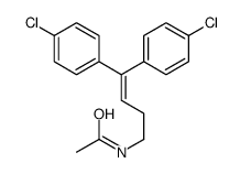 N-[4,4-bis(4-chlorophenyl)but-3-enyl]acetamide结构式