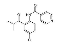 N-[4-chloro-2-(2-methylpropanoyl)phenyl]pyridine-4-carboxamide结构式