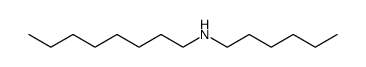 n-hexyl-n-octylamine Structure