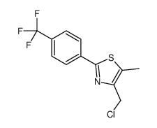 4-(chloromethyl)-5-methyl-2-[4-(trifluoromethyl)phenyl]-1,3-thiazole Structure