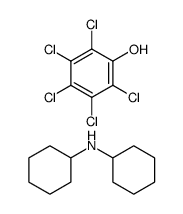 2,3,4,5,6-pentachlorophenol compound with dicyclohexylamine (1:1) Structure