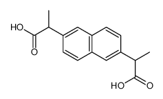 2-[6-(1-carboxyethyl)naphthalen-2-yl]propanoic acid Structure