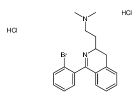 2-[1-(2-bromophenyl)-3,4-dihydroisoquinolin-3-yl]-N,N-dimethylethanamine,dihydrochloride结构式