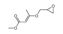 Methyl-3-(2,3-epoxypropyl)-2-butenoat Structure