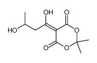 5-(1,3-dihydroxybutylidene)-2,2-dimethyl-1,3-dioxane-4,6-dione Structure