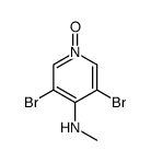 3,5-dibromo-4-(methylamino)pyridine 1-oxide结构式