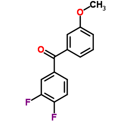 3,4-DIFLUORO-3'-METHOXYBENZOPHENONE Structure